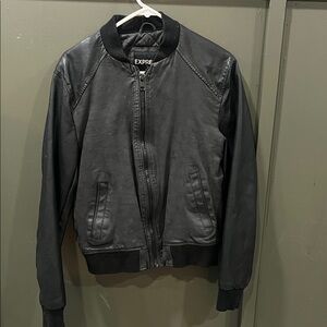 Express Men's Charcoal Bomber Jacket